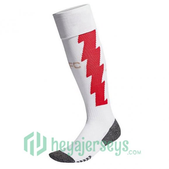 Arsenal Soccer Socks Home White 2023/2024