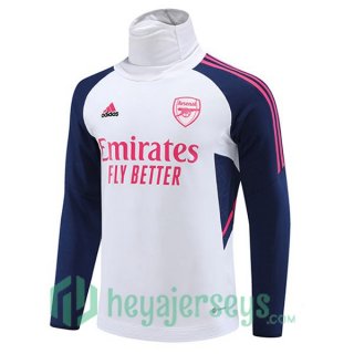 FC Arsenal High collar Training Sweatshirt White 2023/2024