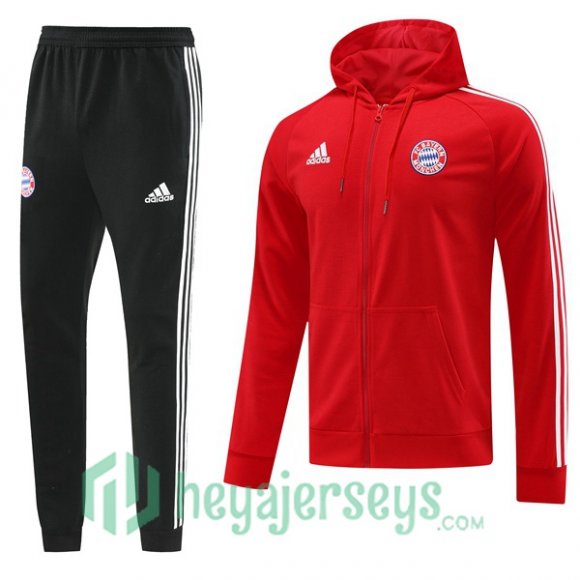 Bayern Munich Training Tracksuit Hoodie Red 2023/2024