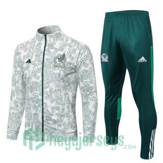 Mexico Training Jacket Suit White Green 2023/2024