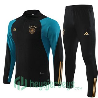 Germany Training Tracksuit Suit Black 2023/2024