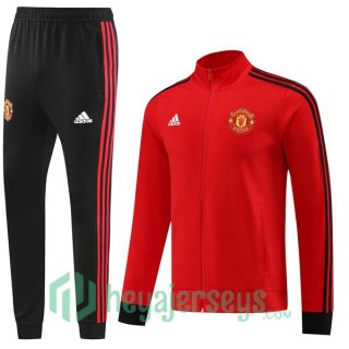 Manchester United Training Jacket Suit Red 2023/2024