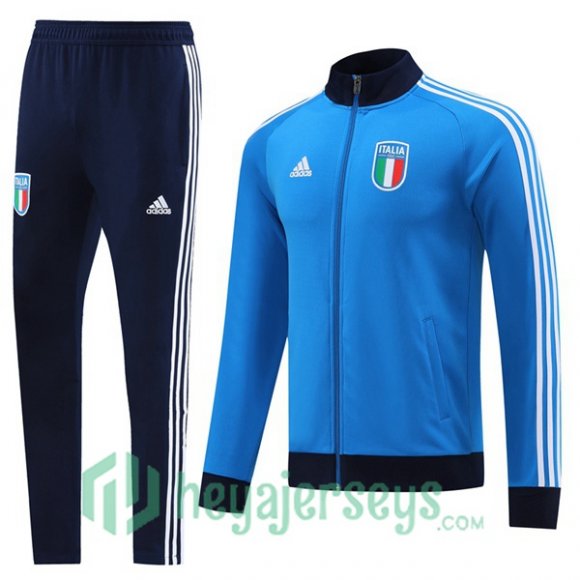 Italy Training Jacket Suit Blue 2023/2024