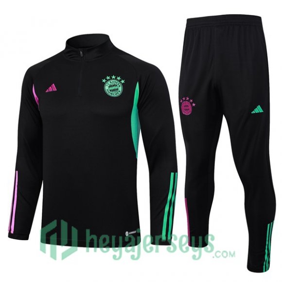 Bayern Munich Training Tracksuit Suit Black 2023/2024