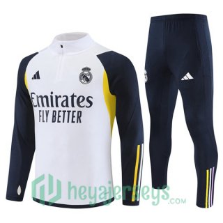 Real Madrid Training Tracksuit Suit White 2023/2024