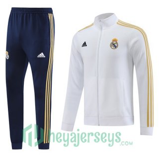 Real Madrid Training Jacket Suit White 2023/2024