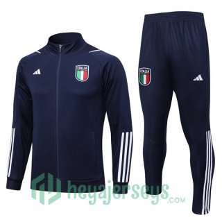 Italy Training Jacket Suit Royal Blue 2023/2024