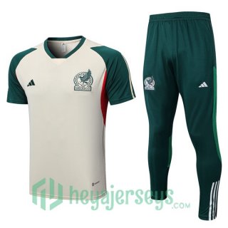 Mexico Training T Shirt + Pants Brown 2023/2024