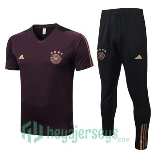 Germany Training T Shirt + Pants Red 2023/2024