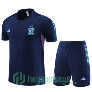 Argentina Training T Shirt + Shorts Royal Blue 2023/2024