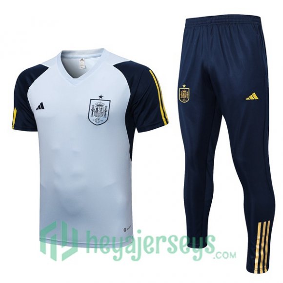 Spain Training T Shirt + Pants Blue 2023/2024