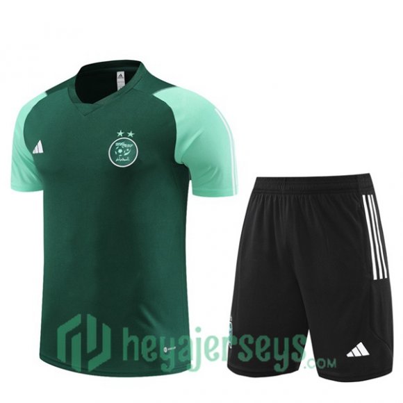 Algeria Training T Shirt + Shorts Green 2023/2024