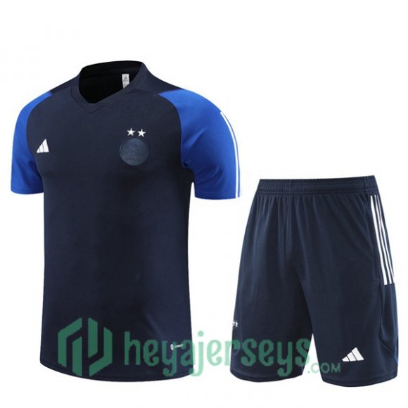 Algeria Training T Shirt + Shorts Royal Blue 2023/2024