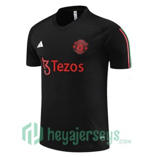 Manchester United Training T Shirt Black 2023/2024