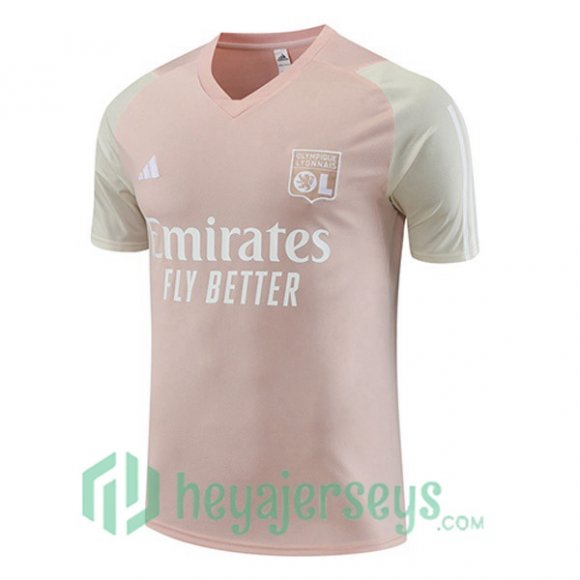 Lyon OL Training T Shirt Pink 2023/2024