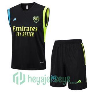 Arsenal Soccer Vest + Shorts Black 2023/2024