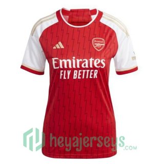 Arsenal Womens Soccer Jersey Home Red White 2023/2024