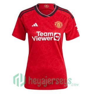 Manchester United Womens Soccer Jersey Home Red 2023/2024