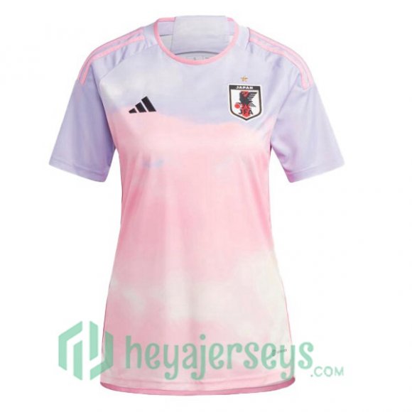 Japan Womens Soccer Jersey Away Pink 2023/2024