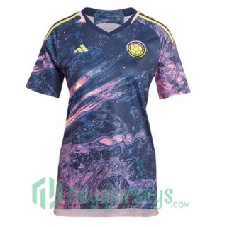 Colombia Womens Soccer Jersey Away Black Purple 2023/2024