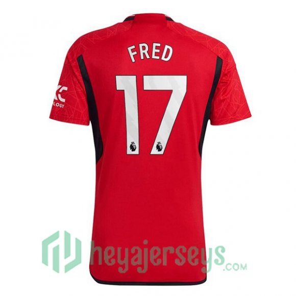 Manchester United (Fred 17) Soccer Jersey Home Red 2023/2024