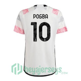 Juventus (POGBA 10) Soccer Jersey Away White 2023/2024
