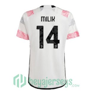 Juventus (MILIK 14) Soccer Jersey Away White 2023/2024