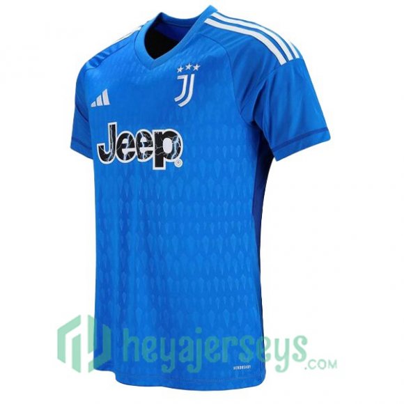 Juventus Soccer Jersey Goalkeeper Blue 2023/2024