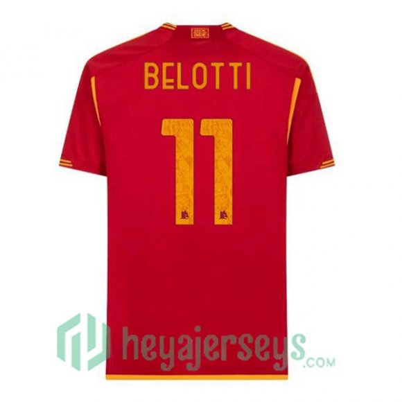 AS Roma (BELOTTI 11) Soccer Jersey Home Red 2023/2024