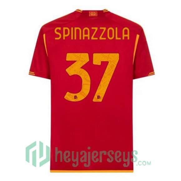 AS Roma (SPINAZZOLA 37) Soccer Jersey Home Red 2023/2024