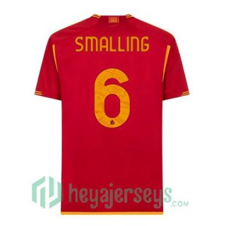 AS Roma (SMALLING 6) Soccer Jersey Home Red 2023/2024
