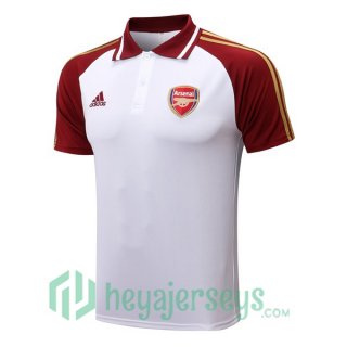 FC Arsenal Polo Jersey White Red 2022/2023
