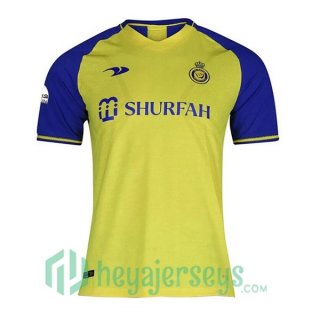 Al-Nassr FC Soccer Jersey Home Yellow 2022/2023