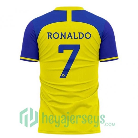 Al-Nassr FC (RONALDO 7) Soccer Jersey Home Yellow 2022/2023