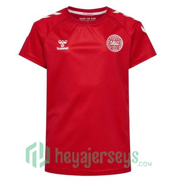 Denmark Womens Home Jersey Red Euro 2022