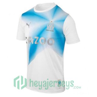 Marseille Soccer Jersey 30th Anniversary Edition White Blue 2022/2023
