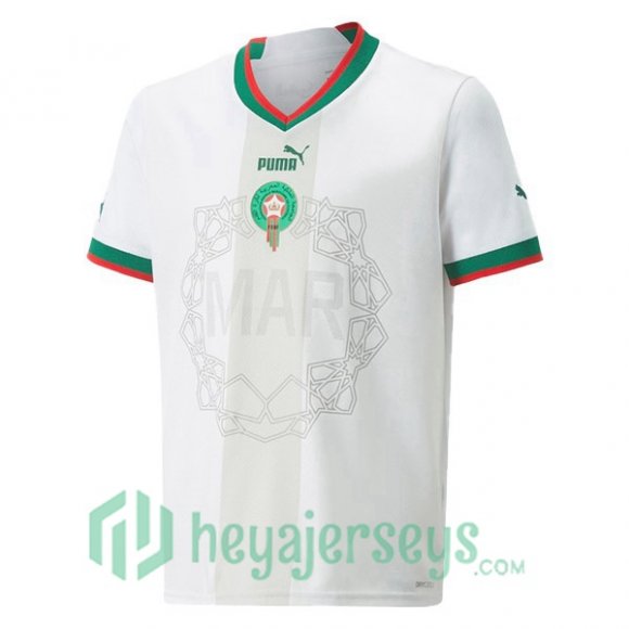 Morocco Away Jersey White 2023/2023