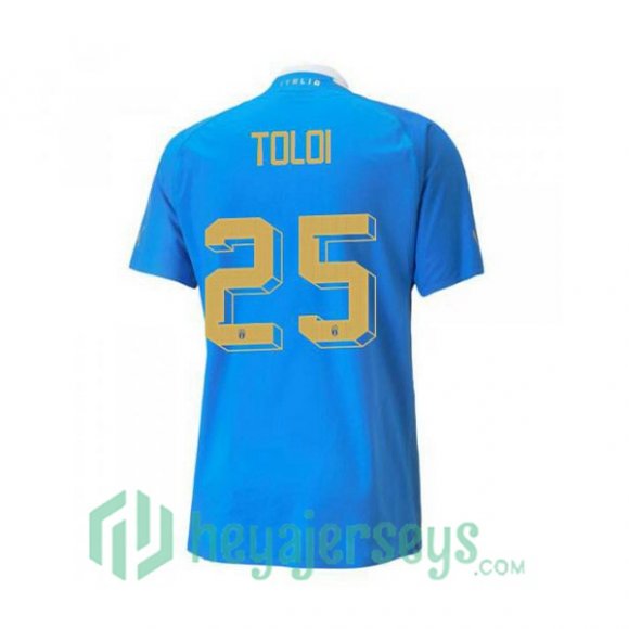 Italy（Toloi 25）Home Jersey Blue 2023/2023