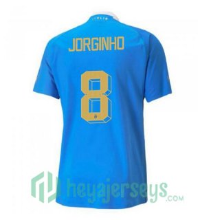 Italy（Jorginho 8）Home Jersey Blue 2023/2023