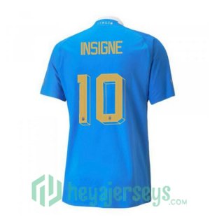 Italy（Insigne 10）Home Jersey Blue 2023/2023