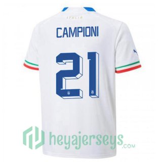 Italy (Campioni 21) Away Jersey White 2023/2023