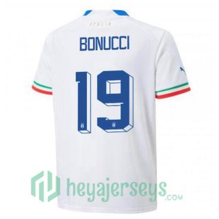 Italy (Bonucci 19) Away Jersey White 2023/2023