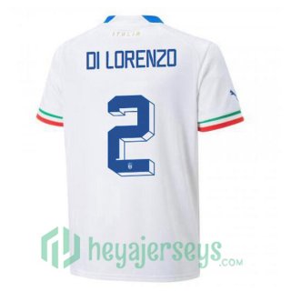 Italy (Di Lorenzo 2) Away Jersey White 2023/2023