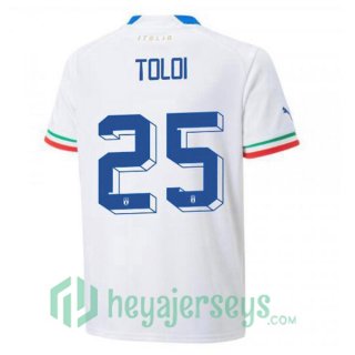 Italy (Toloi 25) Away Jersey White 2023/2023