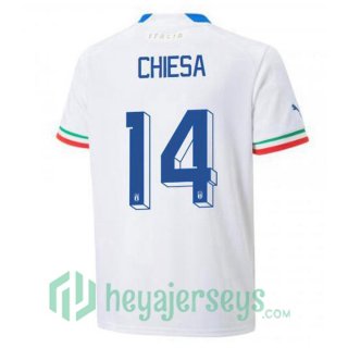 Italy (Chiesa 14) Away Jersey White 2023/2023