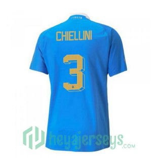 Italy（Chiellini 3）Home Jersey Blue 2023/2023