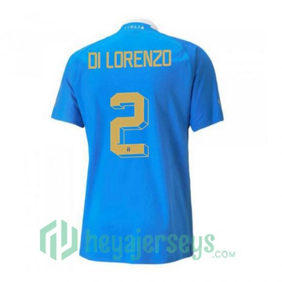 Italy（Di Lorenzo 2）Home Jersey Blue 2023/2023