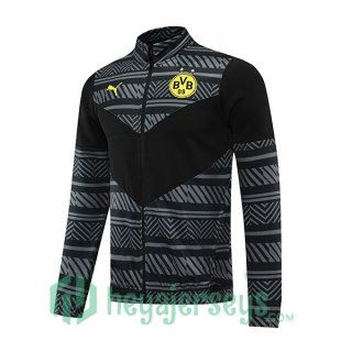 Borussia Dortmund Training Jacket Black Grey 2022/2023