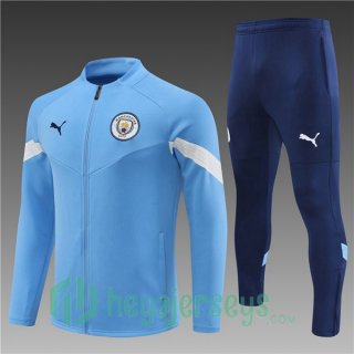 Manchester City Kids Training Jacket Suit Blue 2022/2023