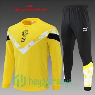 Borussia Dortmund Kids Training Tracksuit Yellow 2022/2023